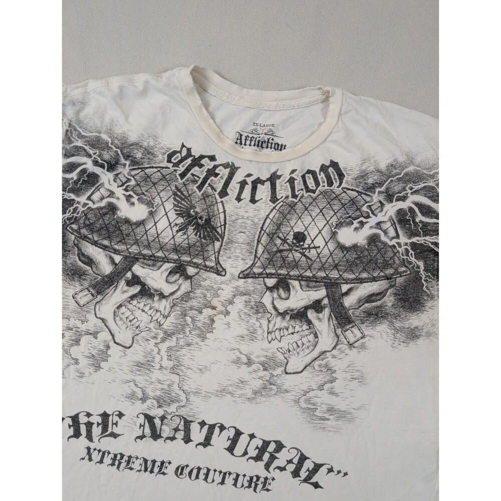 AFFLICTION Randy Couture The Natural Xtreme Couture T-Shirt Men's 2XL Y2K Street